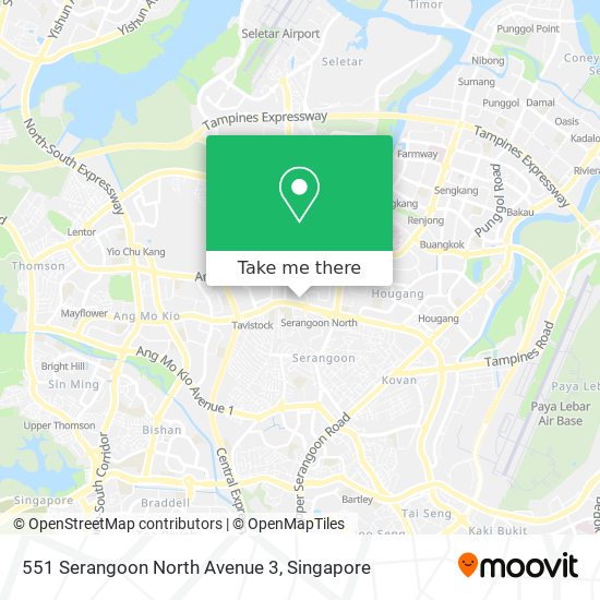 551 Serangoon North Avenue 3 map