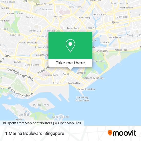 1 Marina Boulevard map