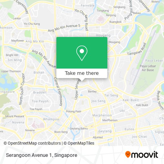 Serangoon Avenue 1 map