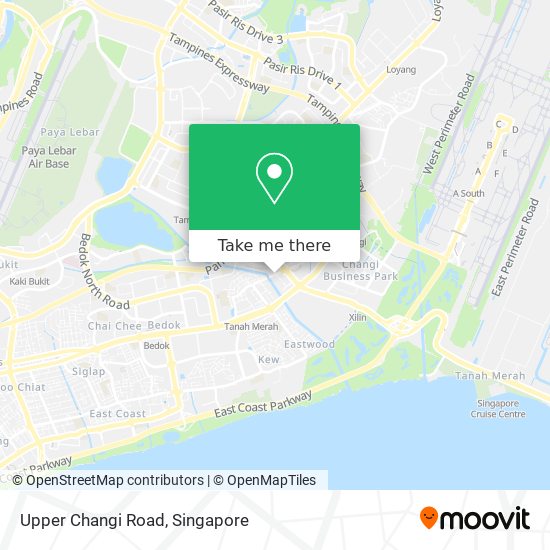 Upper Changi Road map