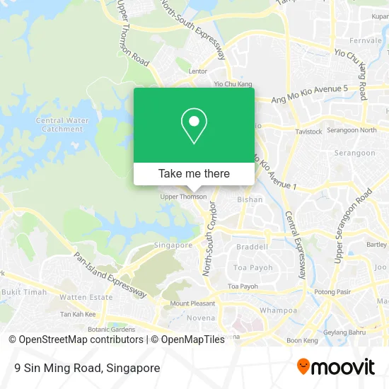 9 Sin Ming Road map