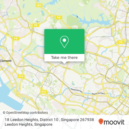 18 Leedon Heights, District 10 , Singapore 267938 Leedon Heights map