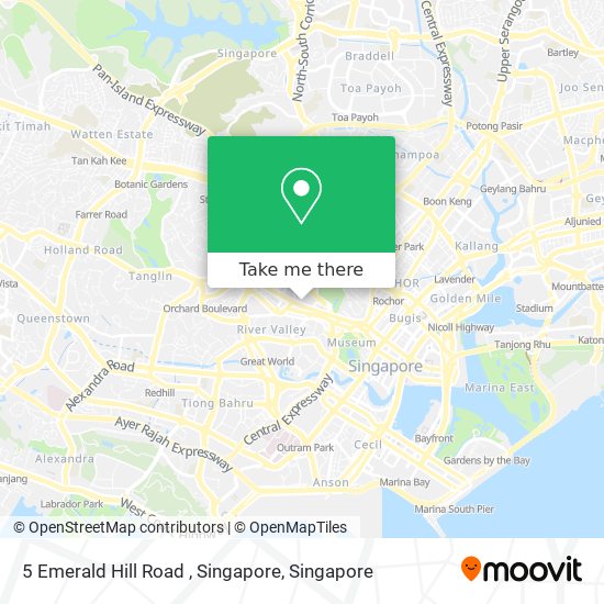 5 Emerald Hill Road , Singapore map