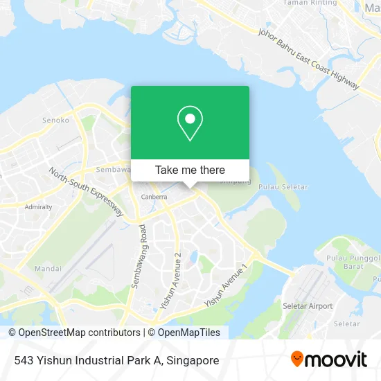 543 Yishun Industrial Park A地图