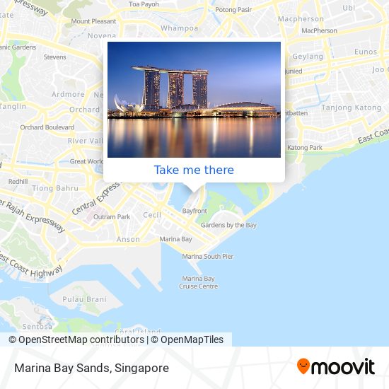 Marina Bay Sands map