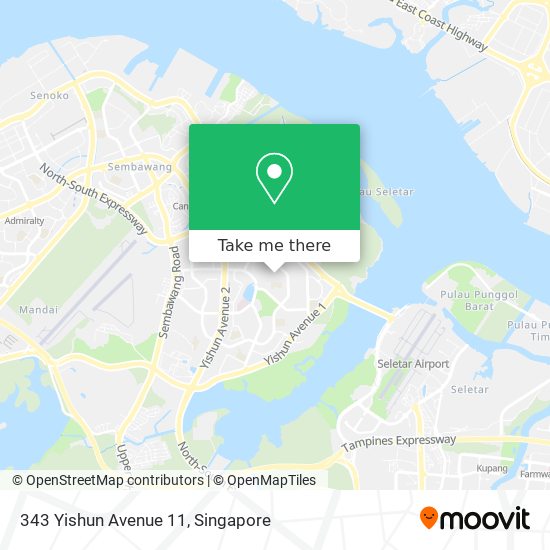 343 Yishun Avenue 11 map