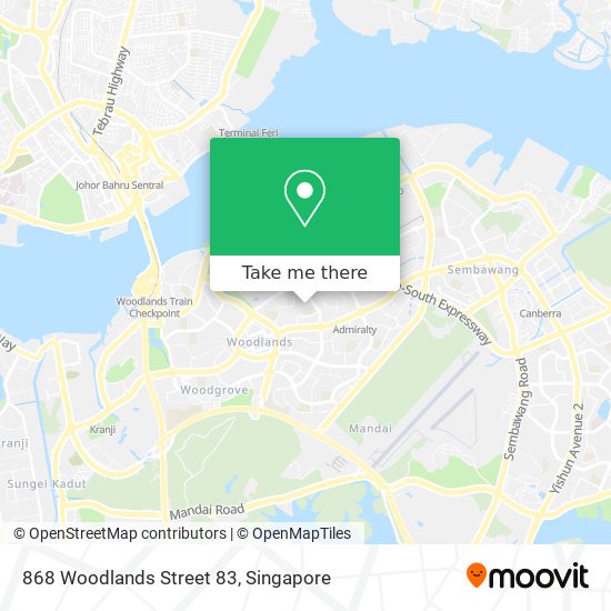 868 Woodlands Street 83地图