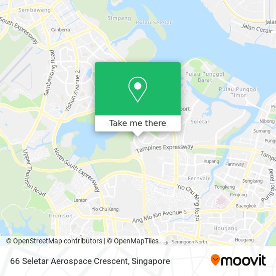 66 Seletar Aerospace Crescent map