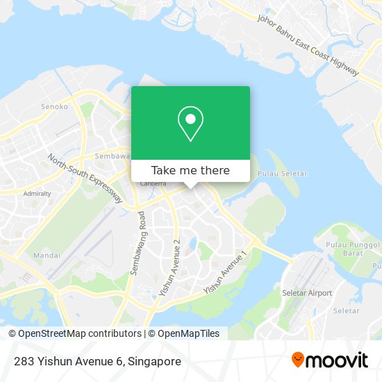 283 Yishun Avenue 6 map