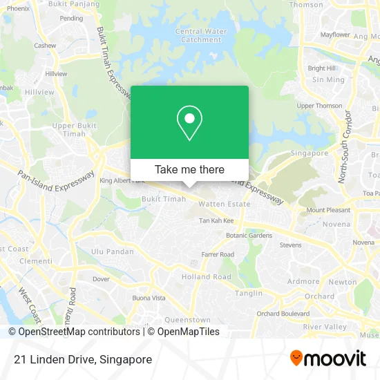 21 Linden Drive map