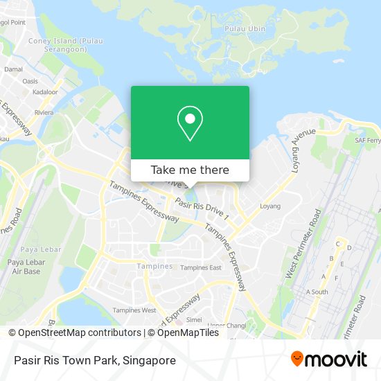 Pasir Ris Town Park map