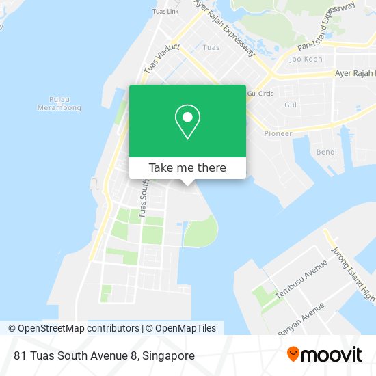 81 Tuas South Avenue 8 map