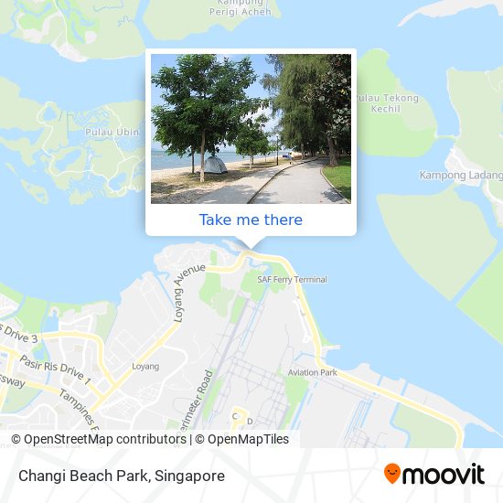 Changi Beach Park map