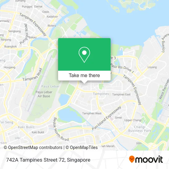 742A Tampines Street 72 map