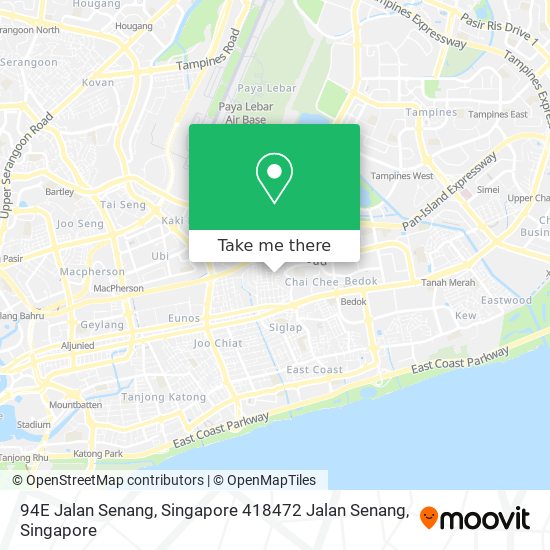 94E Jalan Senang, Singapore 418472 Jalan Senang map