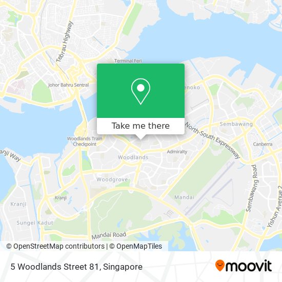 5 Woodlands Street 81地图