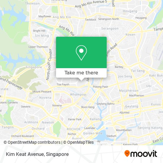 Kim Keat Avenue map