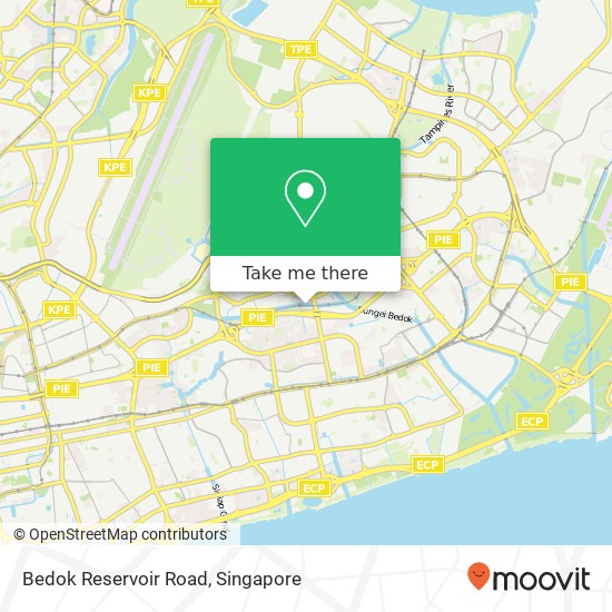 Bedok Reservoir Road map