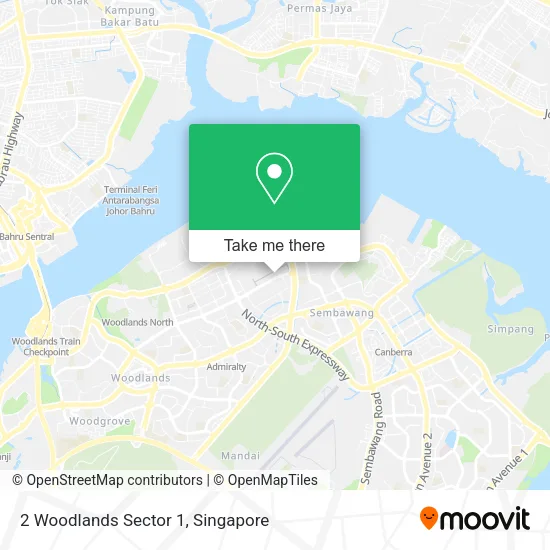 2 Woodlands Sector 1地图