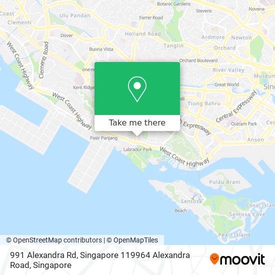 991 Alexandra Rd, Singapore 119964 Alexandra Road map