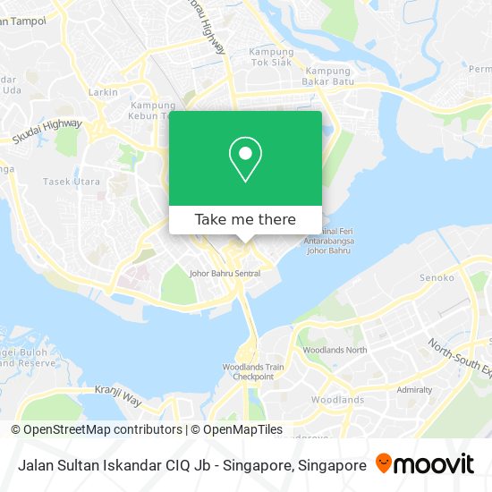 Jalan Sultan Iskandar CIQ Jb - Singapore地图