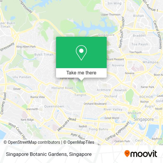 Singapore Botanic Gardens map