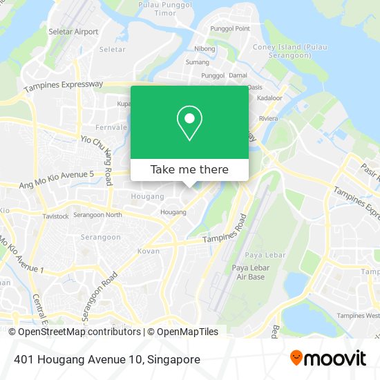 401 Hougang Avenue 10 map