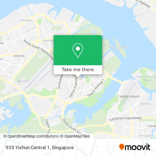 935 Yishun Central 1 map