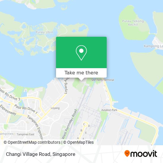 Changi Village Road map