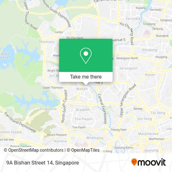 9A Bishan Street 14 map
