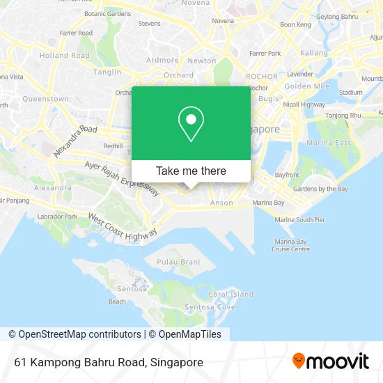 61 Kampong Bahru Road map