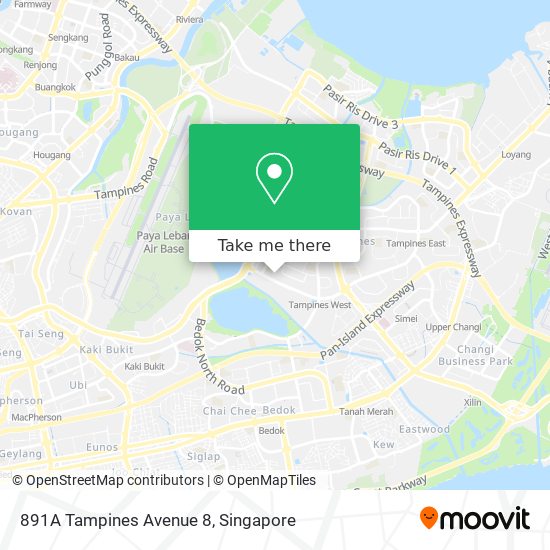 891A Tampines Avenue 8 map