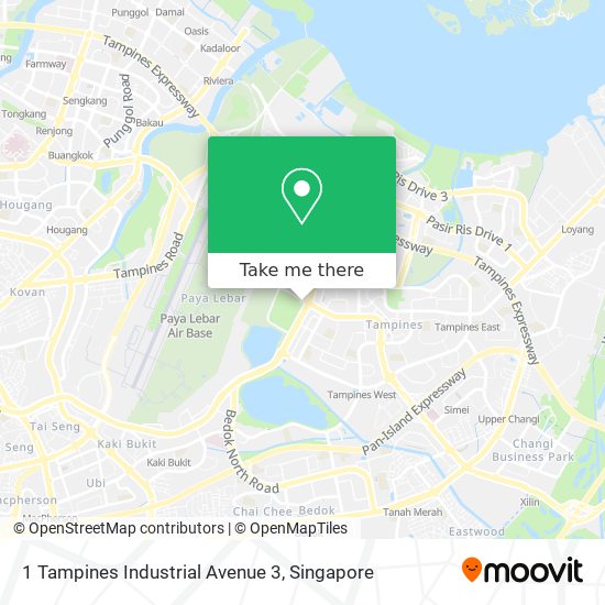 1 Tampines Industrial Avenue 3 map