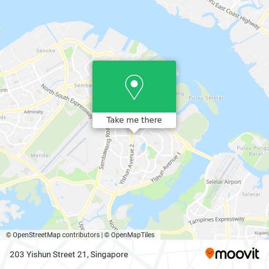 203 Yishun Street 21 map