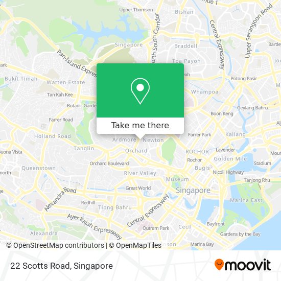 22 Scotts Road map