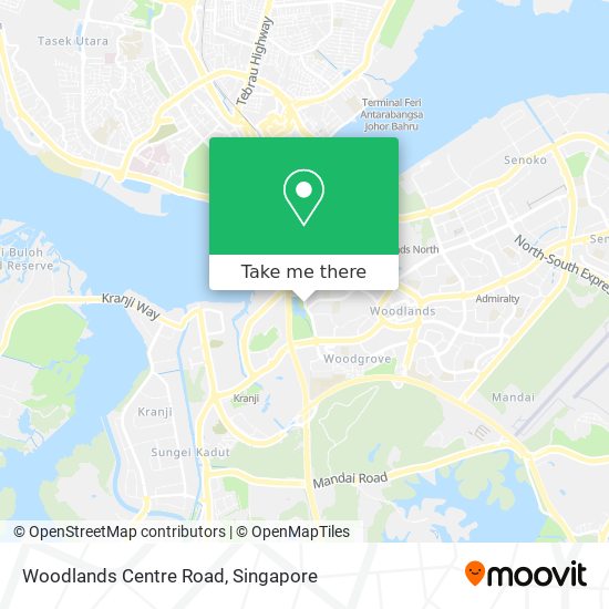 Woodlands Centre Road地图