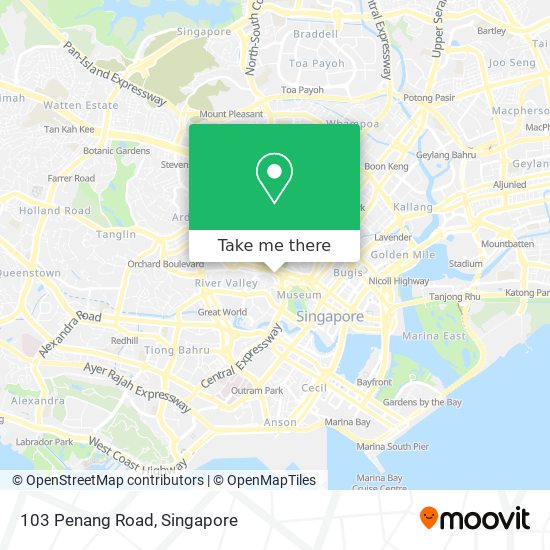 103 Penang Road map