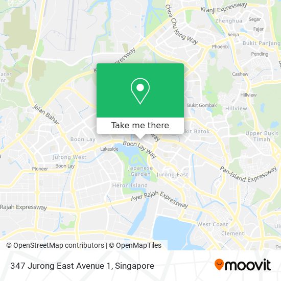 347 Jurong East Avenue 1 map