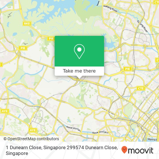 1 Dunearn Close, Singapore 299574 Dunearn Close地图