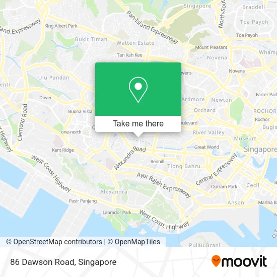 86 Dawson Road map
