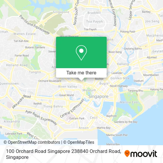 100 Orchard Road Singapore 238840 Orchard Road map