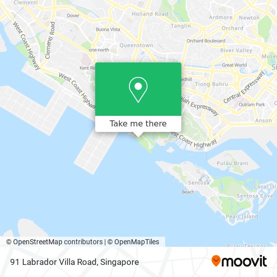 91 Labrador Villa Road map