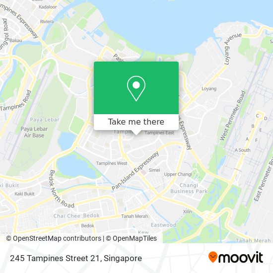 245 Tampines Street 21 map