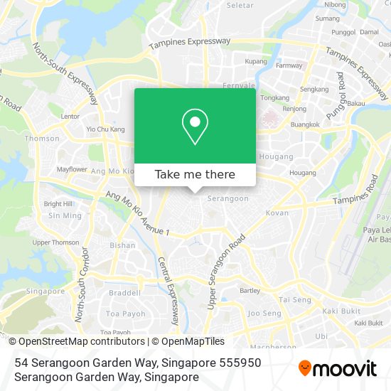 54 Serangoon Garden Way, Singapore 555950 Serangoon Garden Way地图