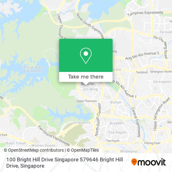 100 Bright Hill Drive Singapore 579646 Bright Hill Drive map