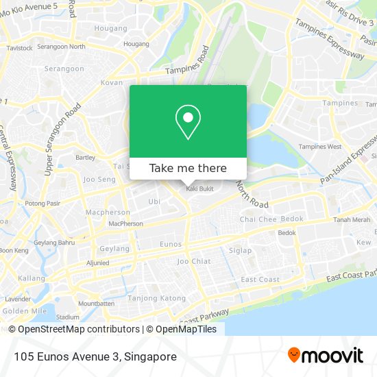 105 Eunos Avenue 3地图