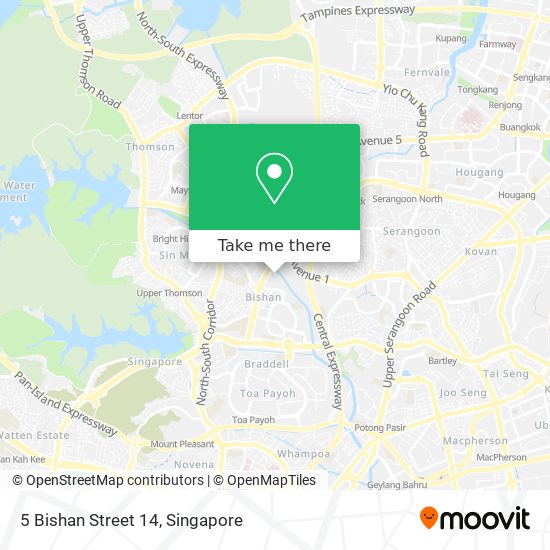 5 Bishan Street 14 map