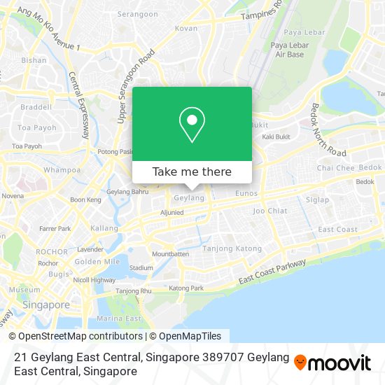 21 Geylang East Central, Singapore 389707 Geylang East Central地图
