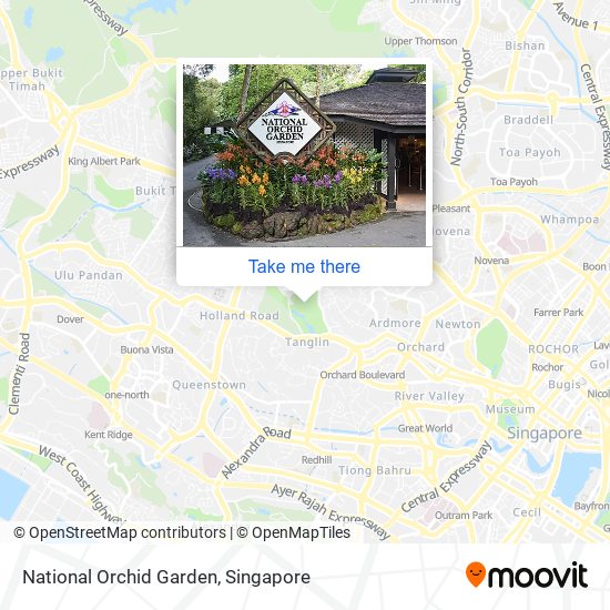 National Orchid Garden map