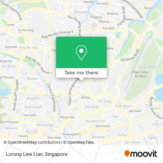 Lorong Lew Lian map